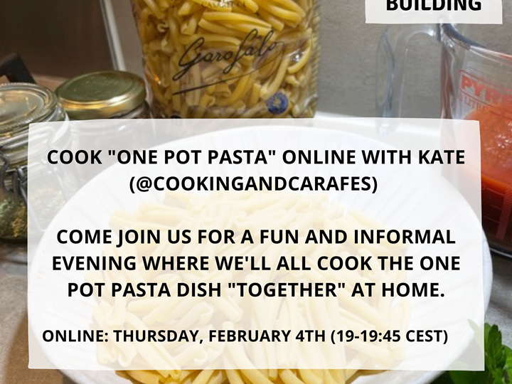 Cospire cook along with Kate (one pot pasta)